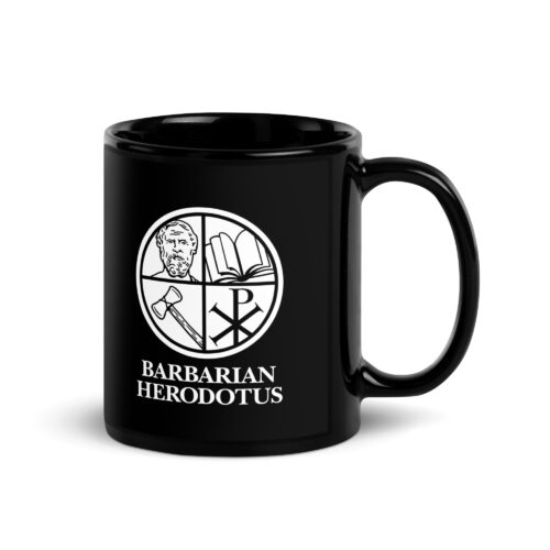 black-glossy-mug-black-11-oz-handle-on-right-6abfb76e3073f.jpg The Barbarian Herodotus Black Glossy Mug